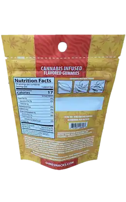 Child resistant pouch for gummy packaging