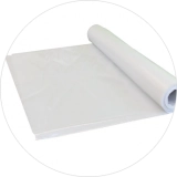 Clear poly film flexible pouch packaging material