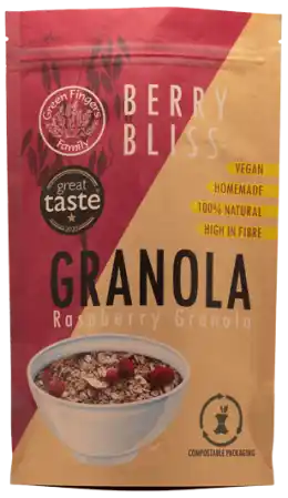 Compostable granola packaging pouch