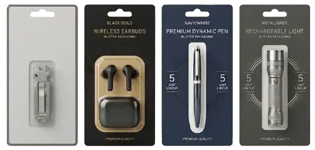 Custom blister card packaging for retail products