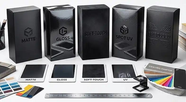 Custom finishes for premium folding cartons