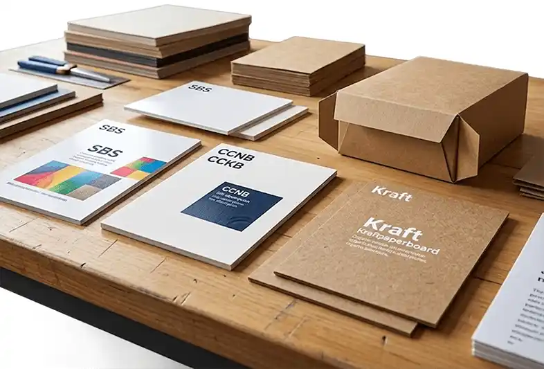 Custom paperboard materials for folding cartons