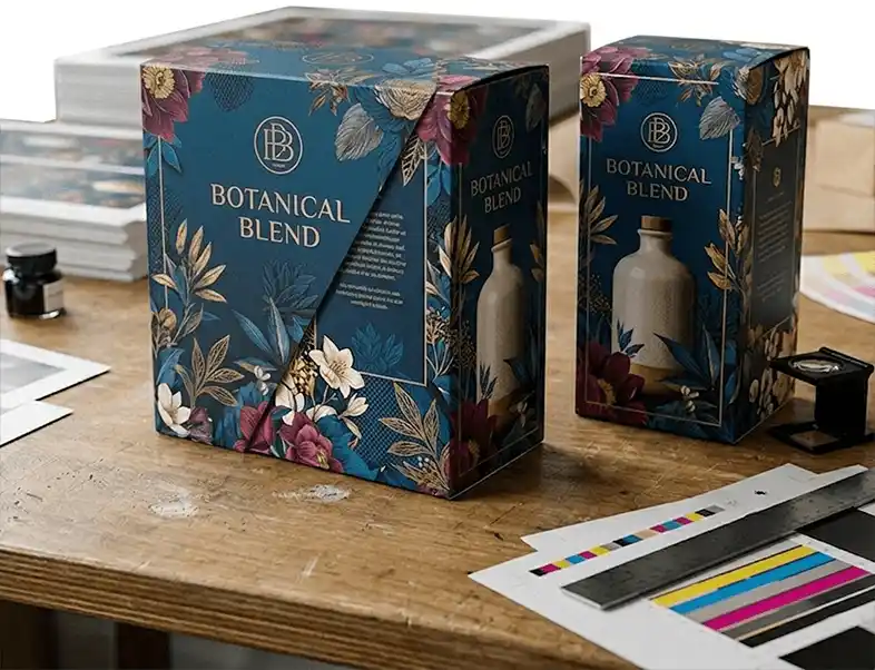 Custom printed folding cartons for retail products