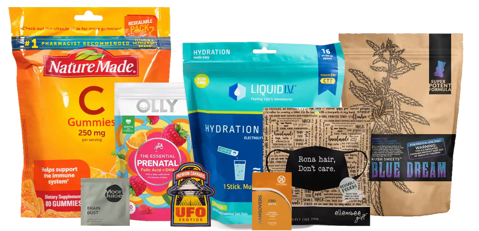 Custom printed pharmaceutical supplement flexible pouches
