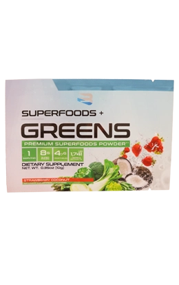 Custom printed supplement powder lay-flat pouch