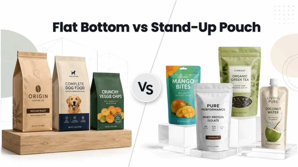 Flat Bottom vs Stand-Up Pouch
