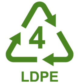 LDPE 4 green recyclable flexible packaging material