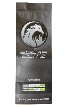 Matte black custom printed chemical product pouch