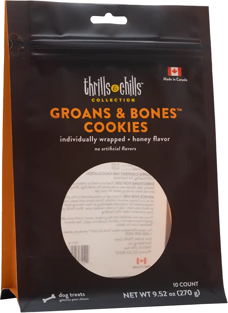 Pet treat packaging with window