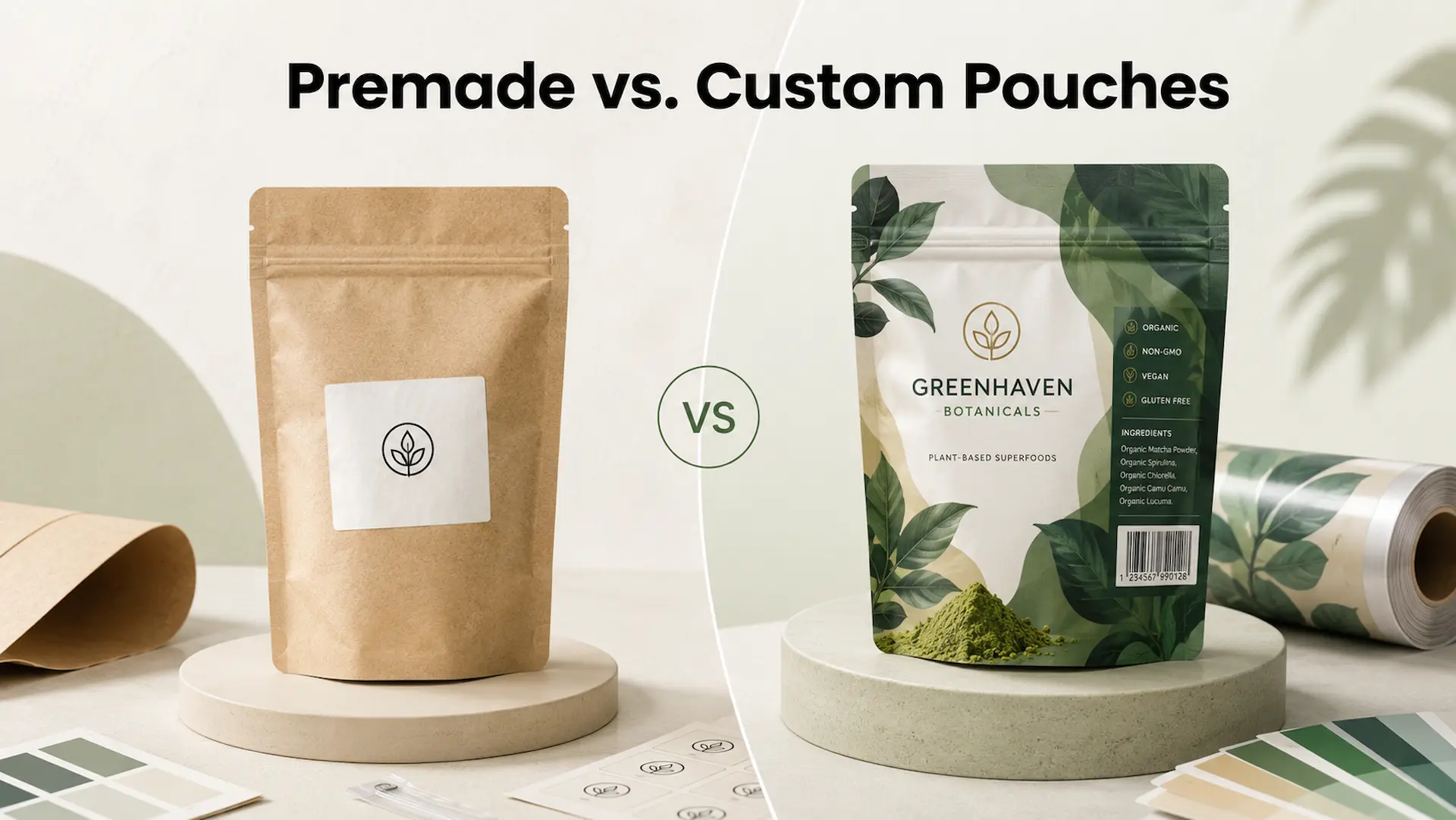 Premade Vs Custom Pouches