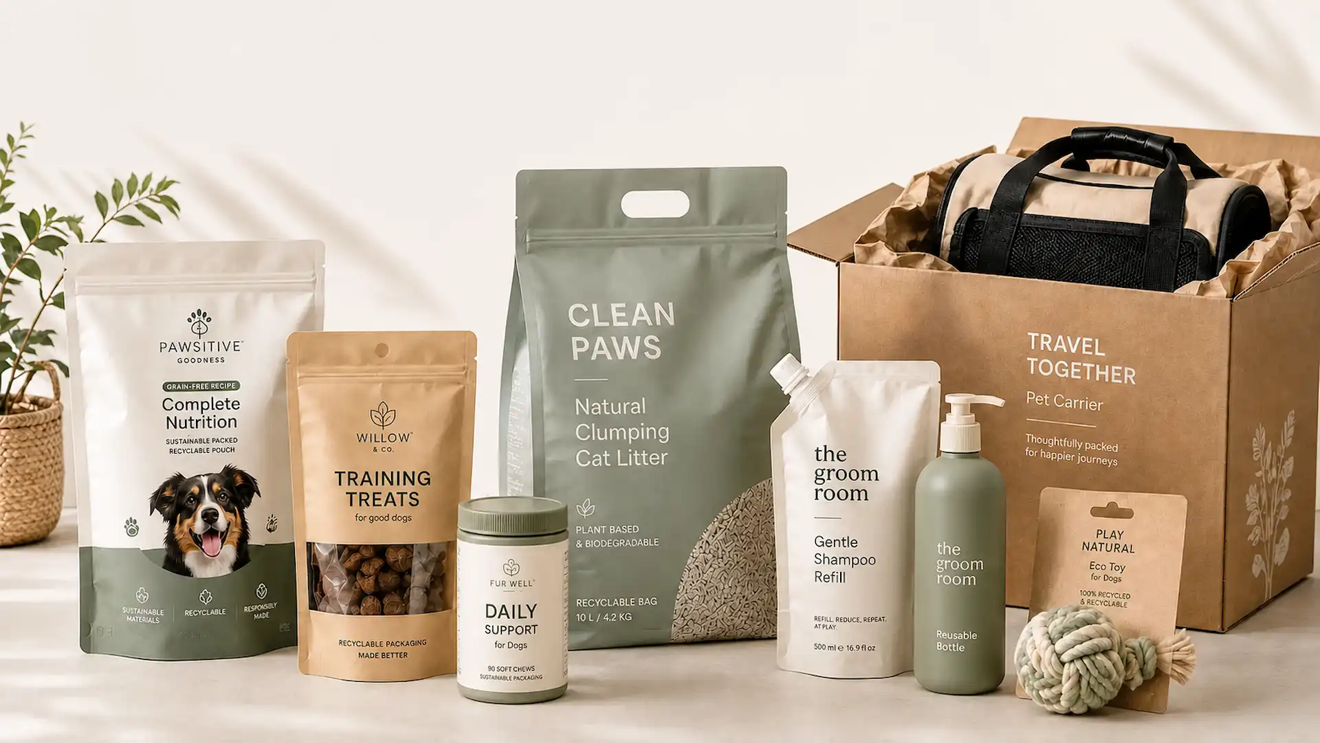 Sustainable Pet Product Packaging Beyond Pet Food