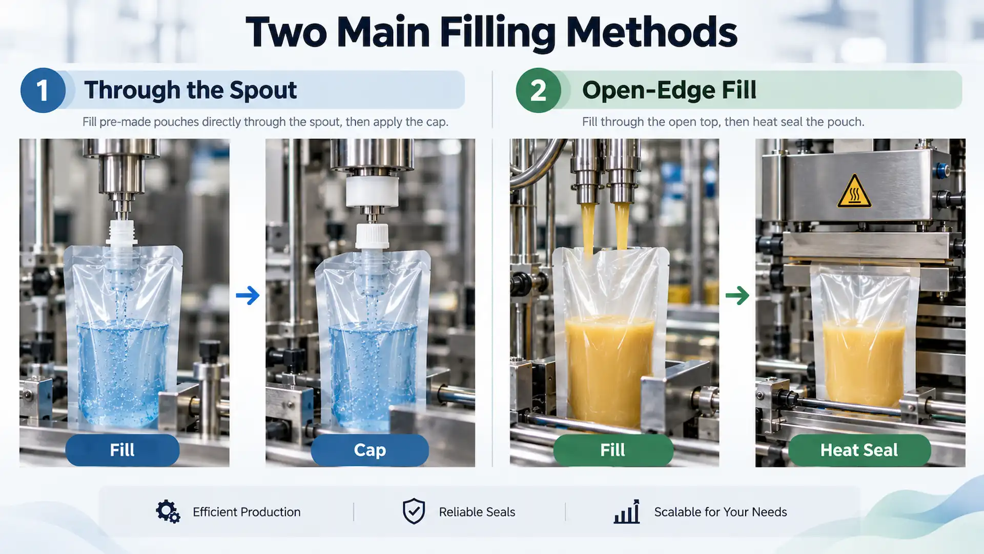 Filling Methods of Custom Spouted Pouches