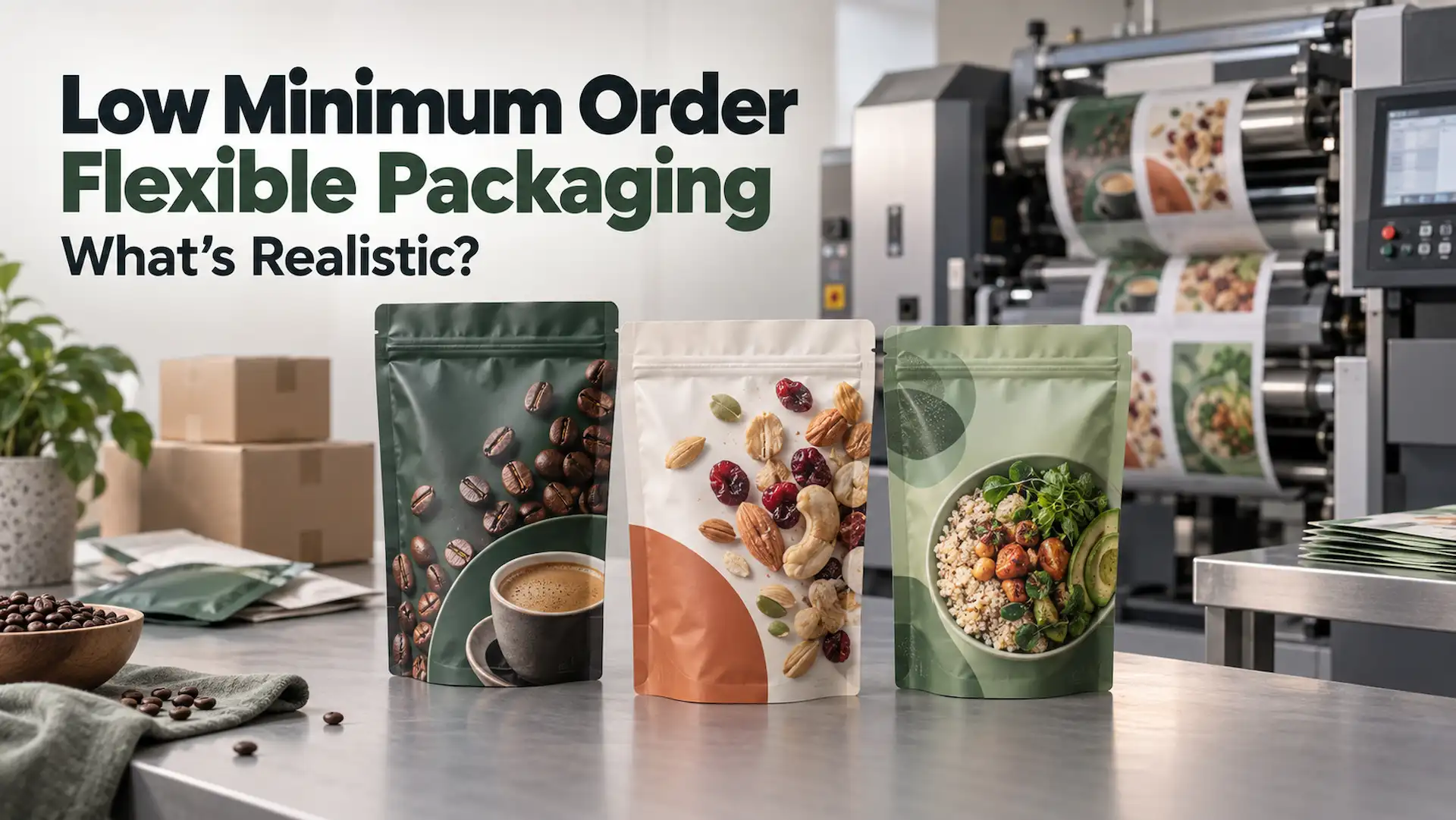Low Minimum Order Flexible Packaging
