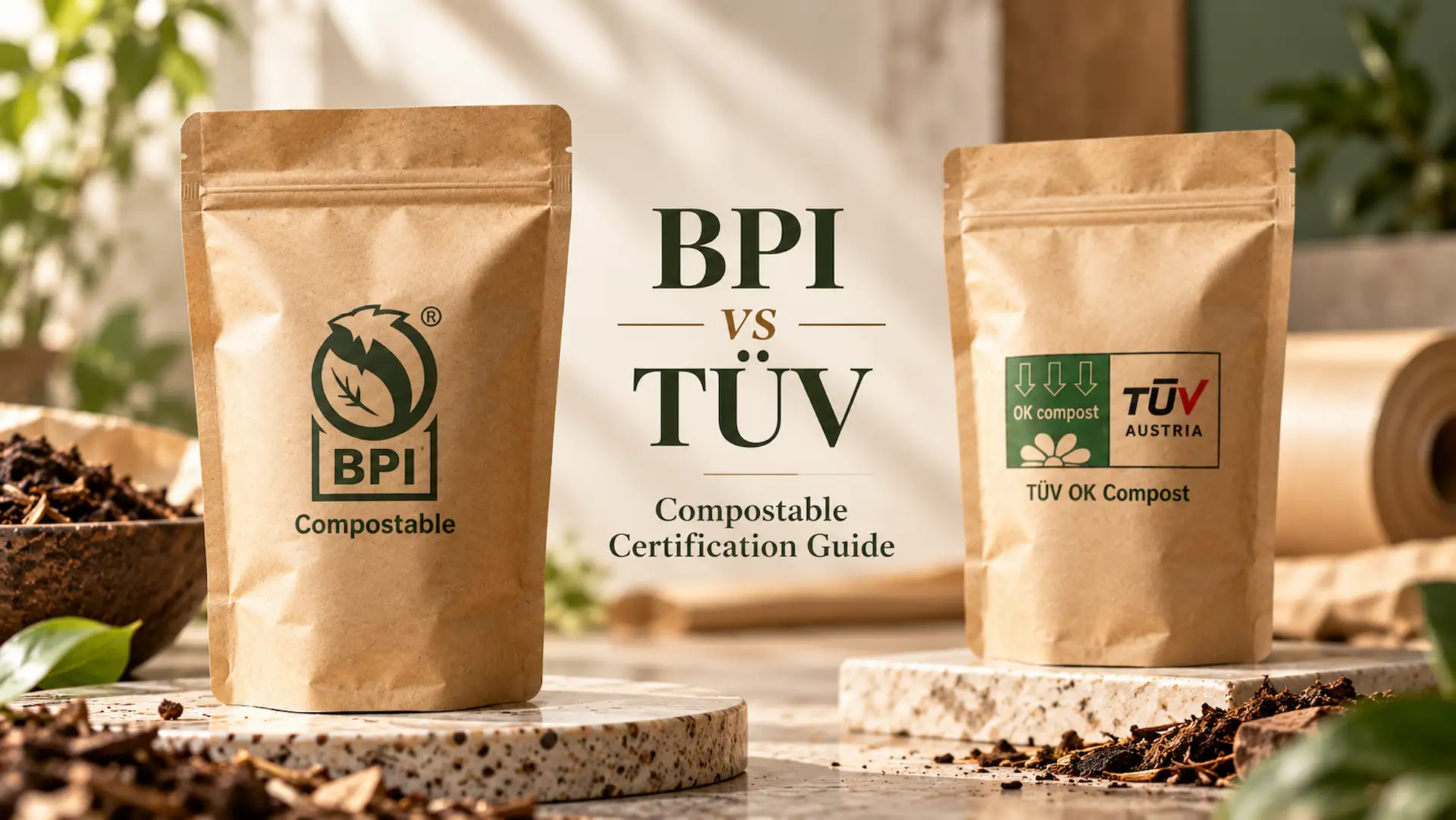 Compostable Certification BPI vs TÜV
