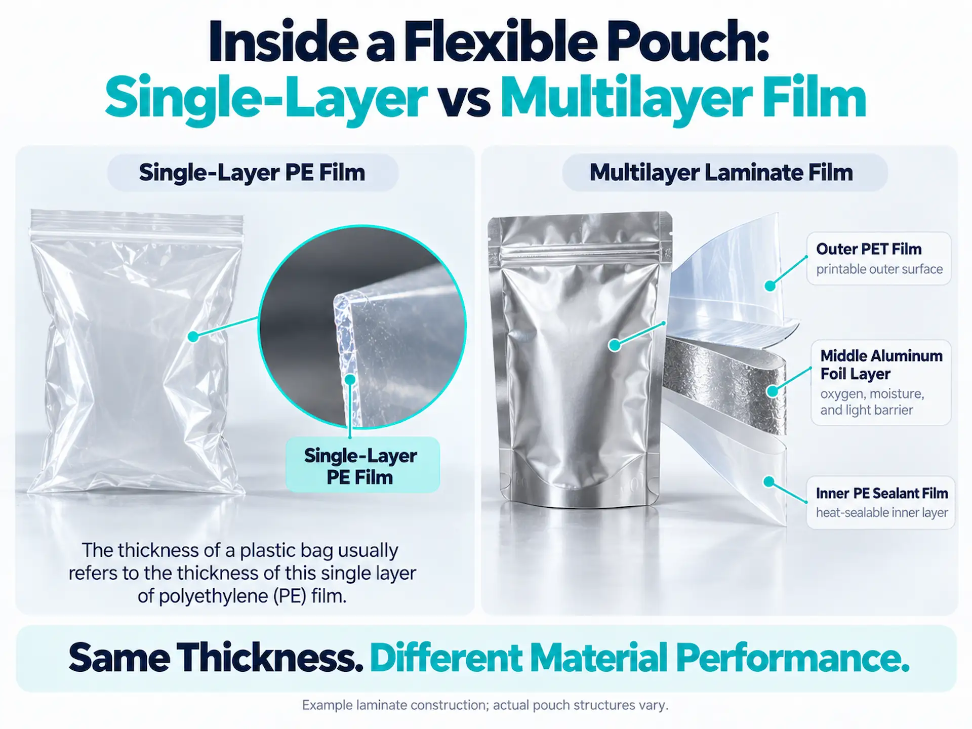 Inside a Flexible Pouch Film Layers Compared