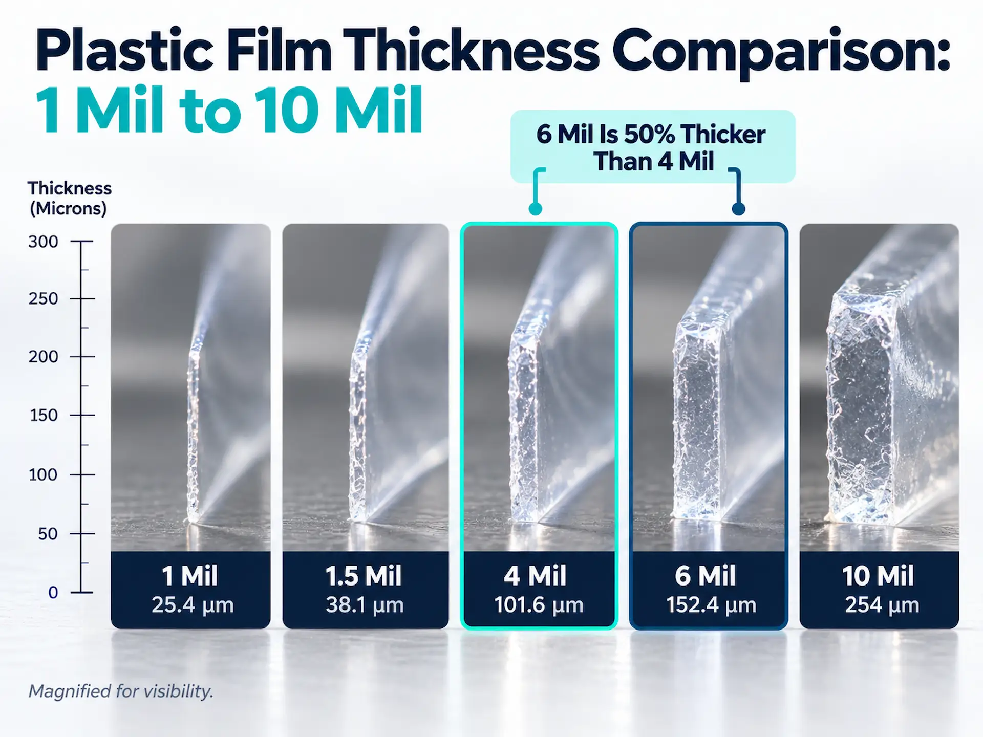 Plastic Film Thickness Comparison
