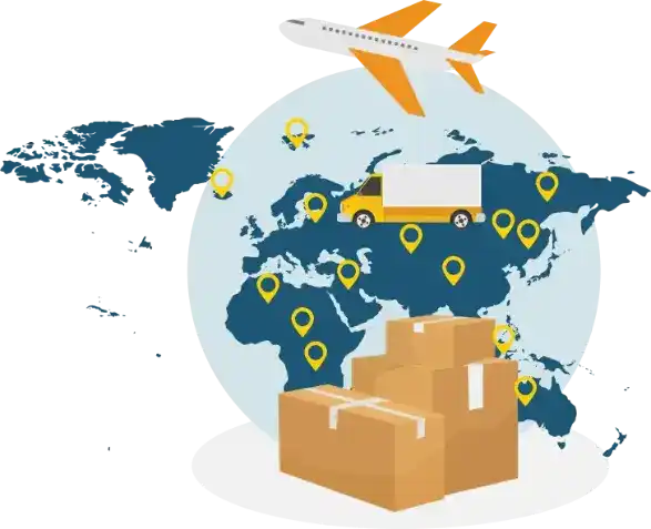 Global shipping for custom flexible packaging orders